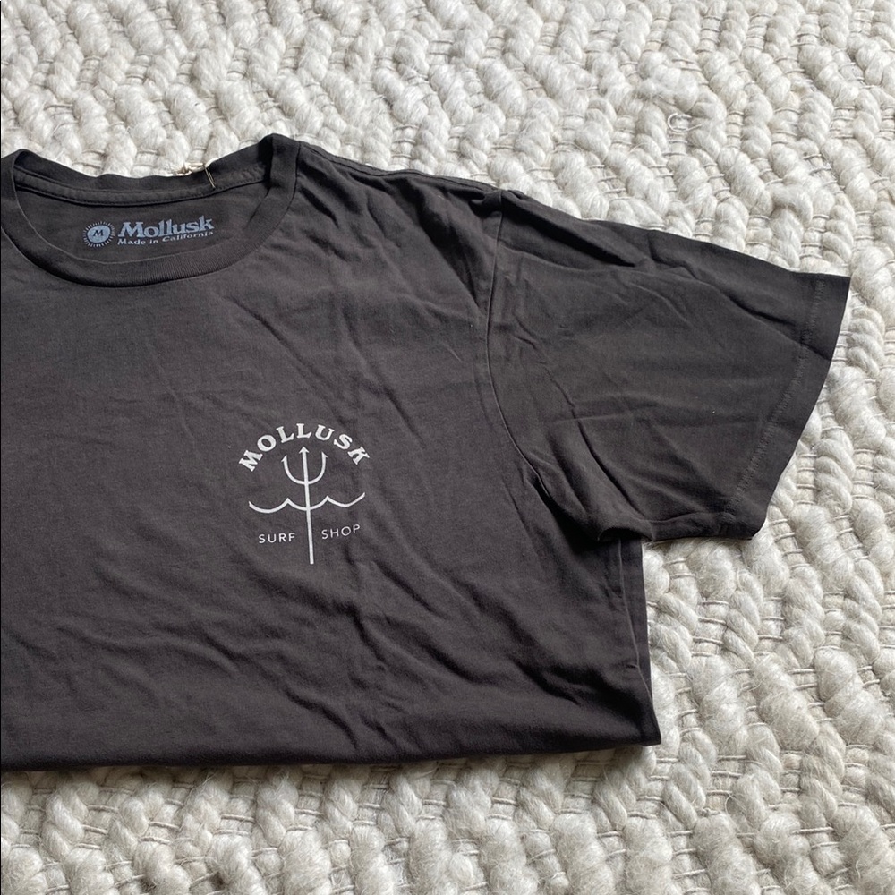 Mollusk Black Short Sleeve Surf Shop Tee